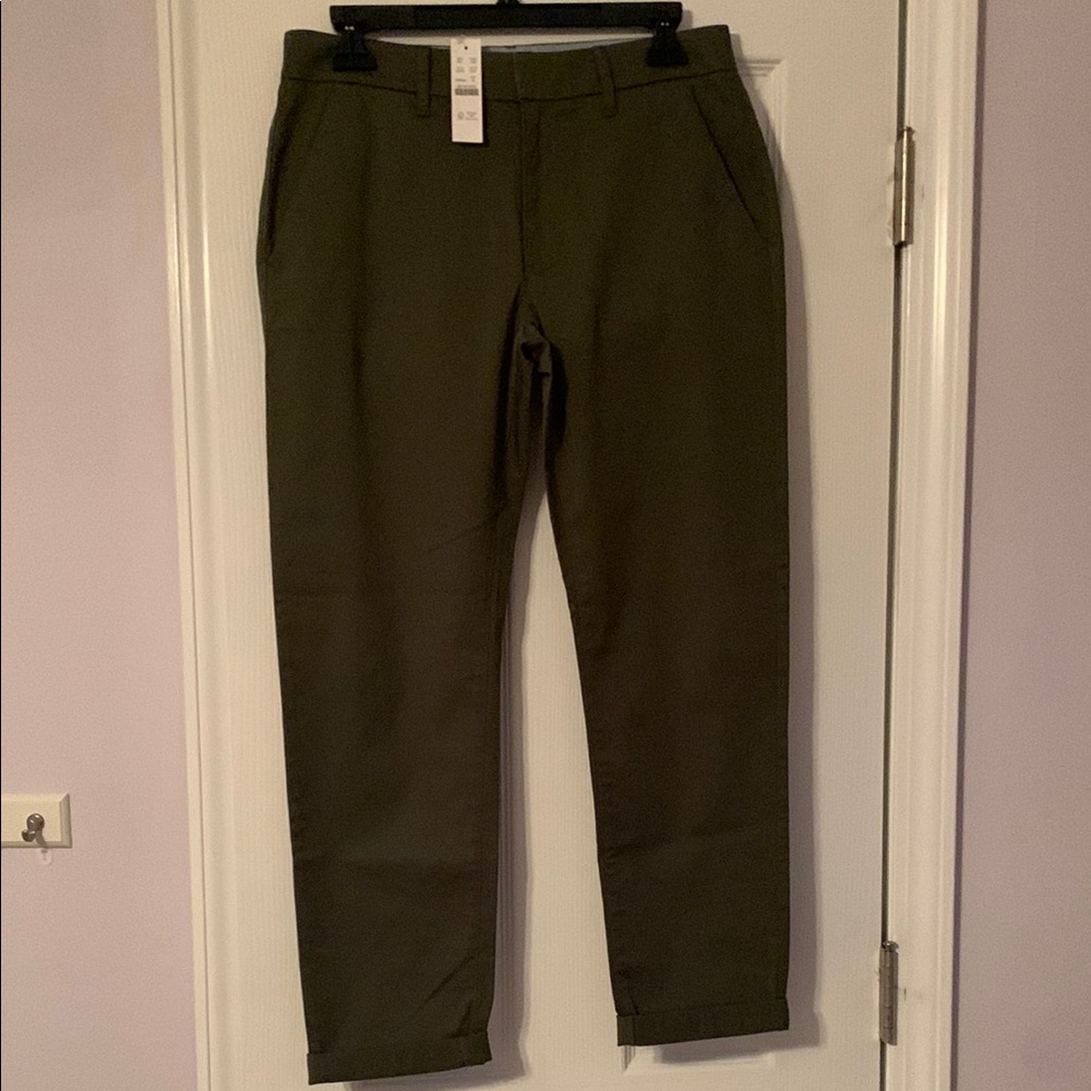 J. Crew Green Ankle Cropped Pants Timeless Style